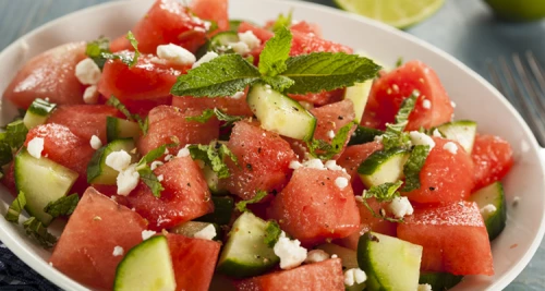 Sommerlicher Salat mit Wow-Effekt: Wassermelo...